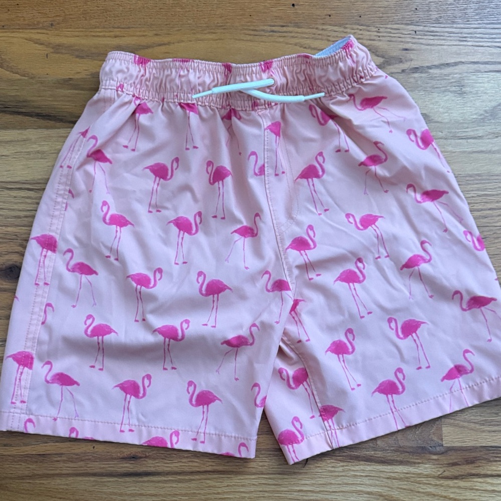 Abercrombie Kids Boys Swim Shorts - Lot of 4 (Flamingo, Cactus, Palm Patterns) - Picture 6 of 7